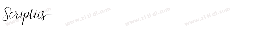 Scriptus字体转换