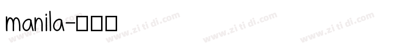 manila字体转换