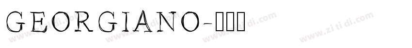 GEORGIANO字体转换