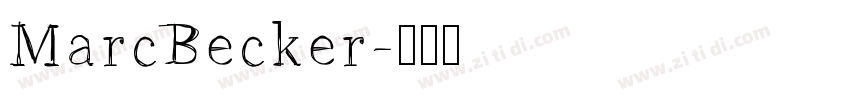 MarcBecker字体转换