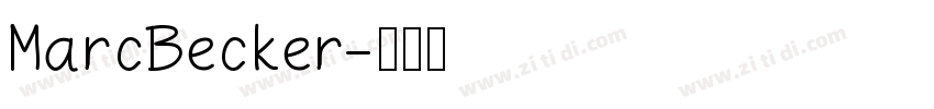 MarcBecker字体转换