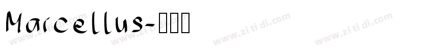 Marcellus字体转换