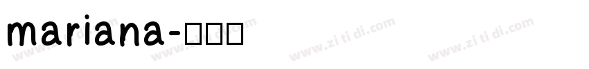 mariana字体转换