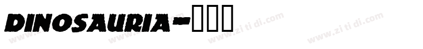 dinosauria字体转换