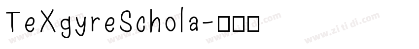 TeXgyreSchola字体转换