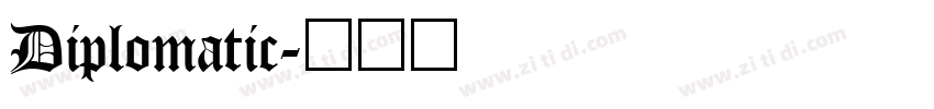 Diplomatic字体转换