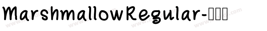 MarshmallowRegular字体转换