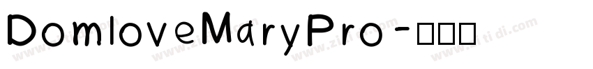 DomloveMaryPro字体转换