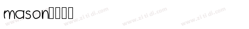 mason字体转换