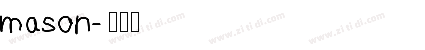 mason字体转换