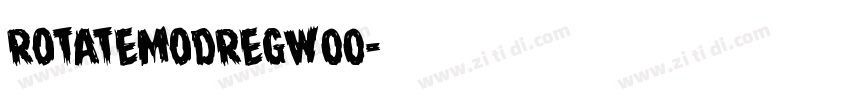 RotateModRegW00字体转换