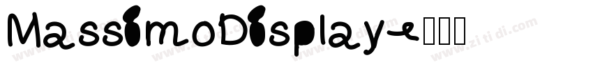 MassimoDisplay字体转换