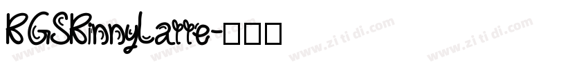 KGSKinnyLatte字体转换