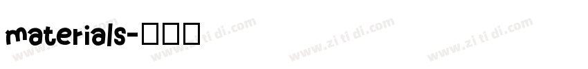 materials字体转换