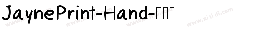 JaynePrint-Hand字体转换