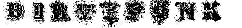 DirtyPunk字体转换