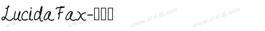 LucidaFax字体转换