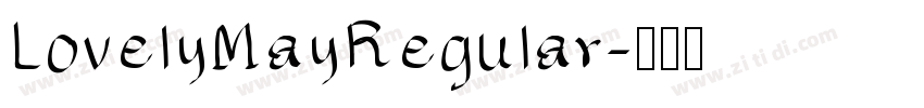 LovelyMayRegular字体转换