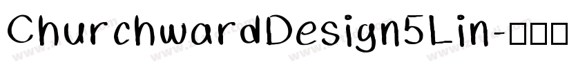 ChurchwardDesign5Lin字体转换