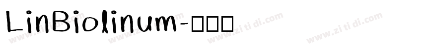 LinBiolinum字体转换