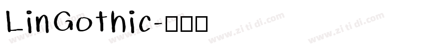 LinGothic字体转换