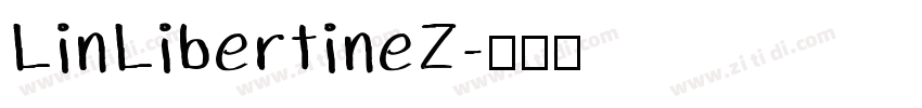 LinLibertineZ字体转换