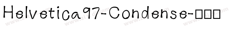 Helvetica97-Condense字体转换