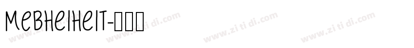 MEBheiheit字体转换