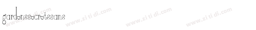 GardensSecretsSans字体转换