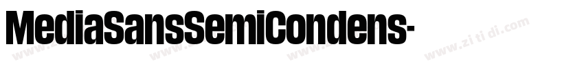 MediaSansSemiCondens字体转换