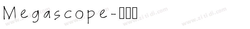 Megascope字体转换