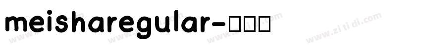 meisharegular字体转换