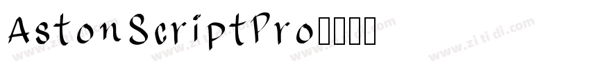 AstonScriptPro字体转换