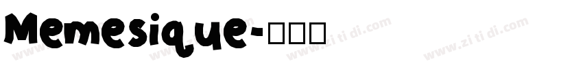 Memesique字体转换