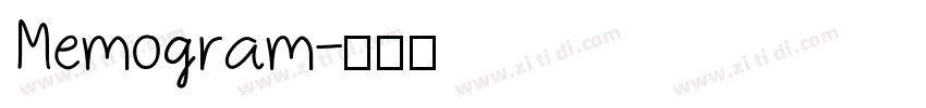 Memogram字体转换