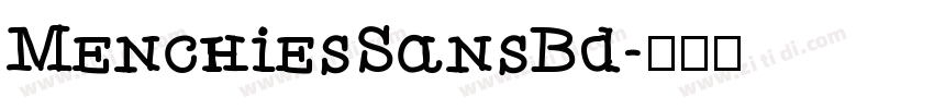 MenchiesSansBd字体转换