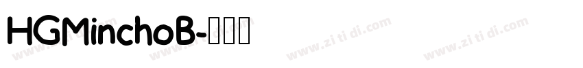 HGMinchoB字体转换