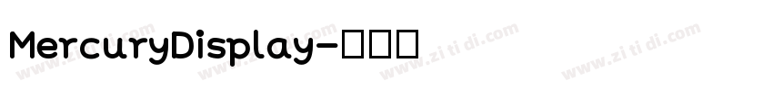 MercuryDisplay字体转换