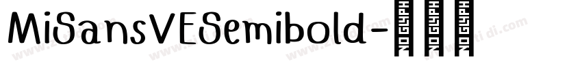 MiSansVESemibold字体转换