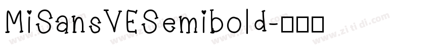 MiSansVESemibold字体转换