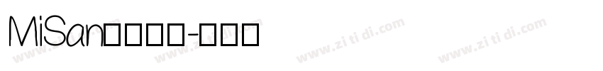 MiSan小米字体字体转换
