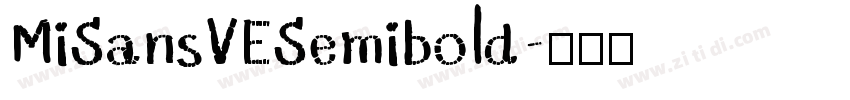 MiSansVESemibold字体转换