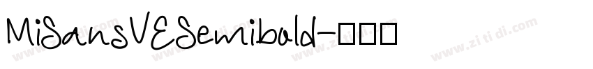 MiSansVESemibold字体转换