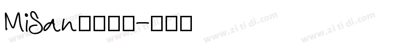 MiSan小米字体字体转换