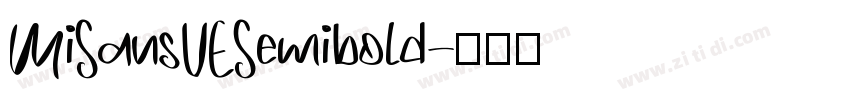 MiSansVESemibold字体转换