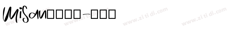 MiSan小米字体字体转换