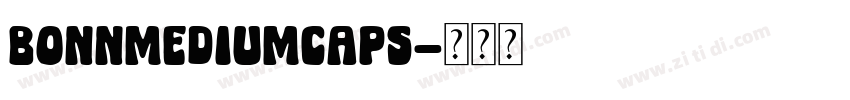 BonnMediumCaps字体转换