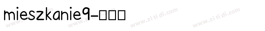 mieszkanie9字体转换
