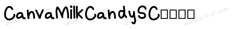 CanvaMilkCandySC字体转换