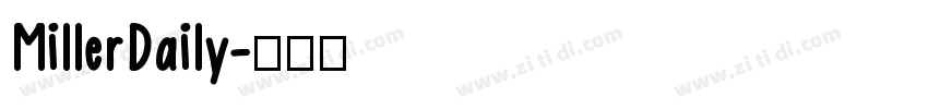 MillerDaily字体转换